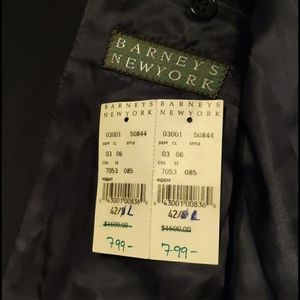 Barney's of new York suit